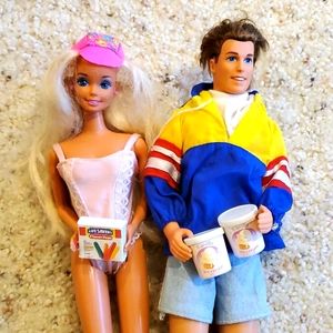 1990s vintage Barbie and Ken